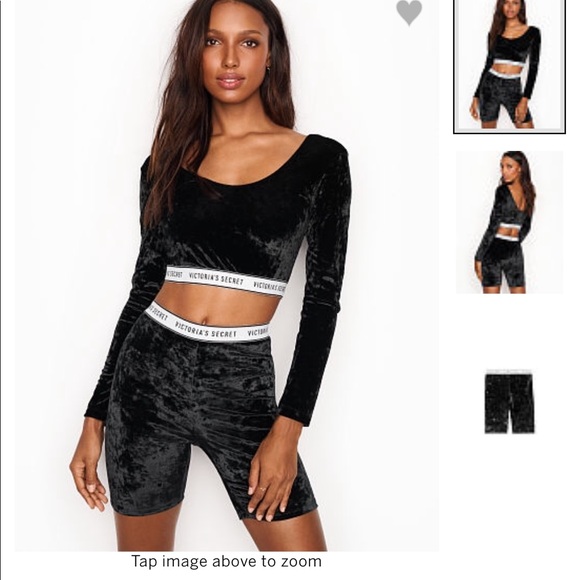 Victoria Secret velvet bike shorts - Picture 4 of 4